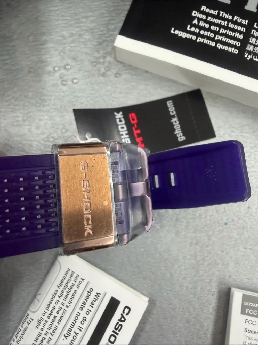 G-Shock MT-G Iridescent Bezel with Purple Strap Men’s Watch